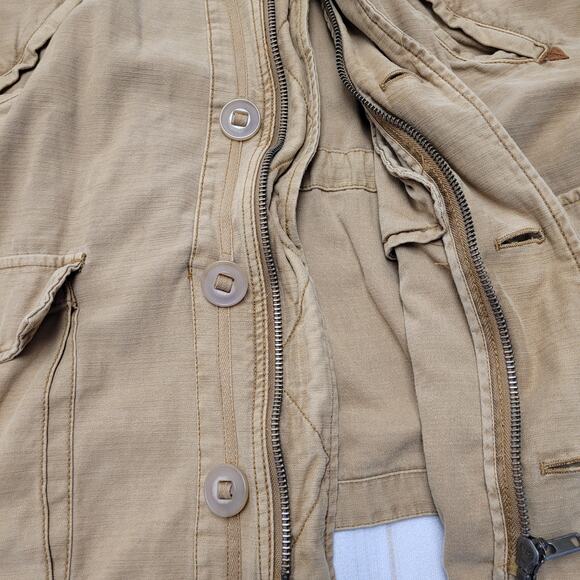 Free People Joshua tree tan hooded anorak utility jacket quilted - Picture 12 of 15